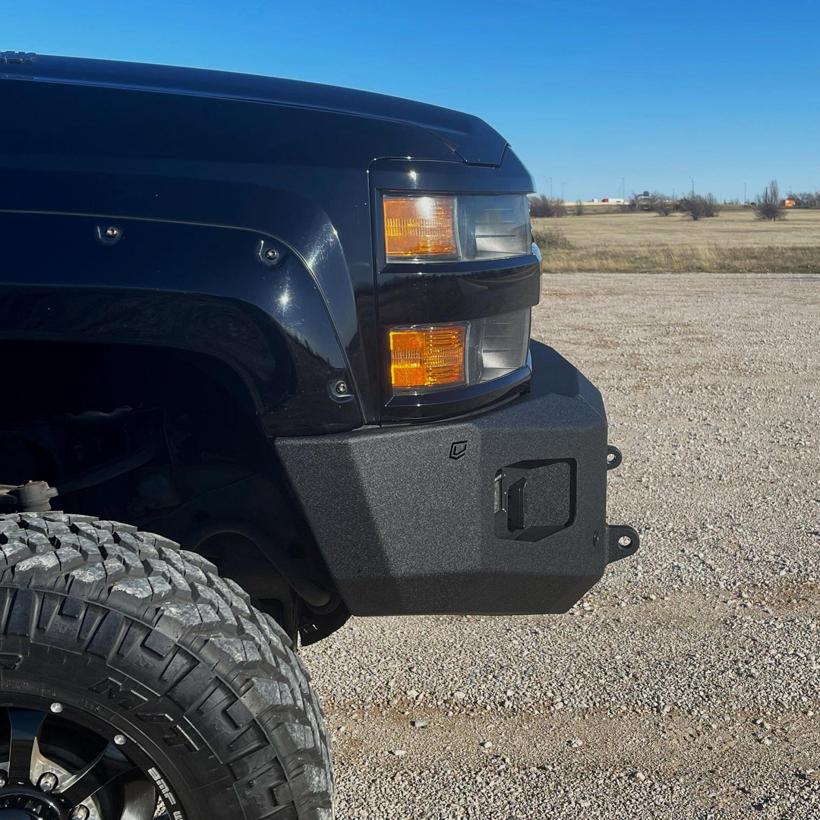 2015-2019 Silverado 2500/3500 Attitude Front Winch Bumper No Parking Sensors