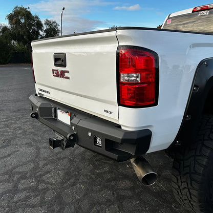 2015-2019 Silverado/Sierra 2500/3500 Attitude Rear Bumper No Parking Sensors