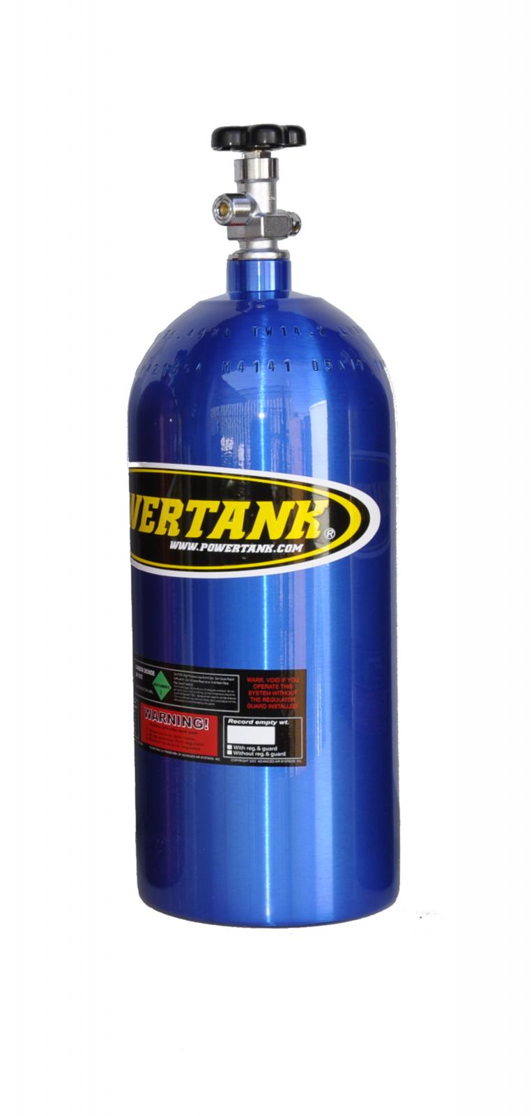 CO2 Tank 10 Lb W/Valve Candy Blue Power Tank