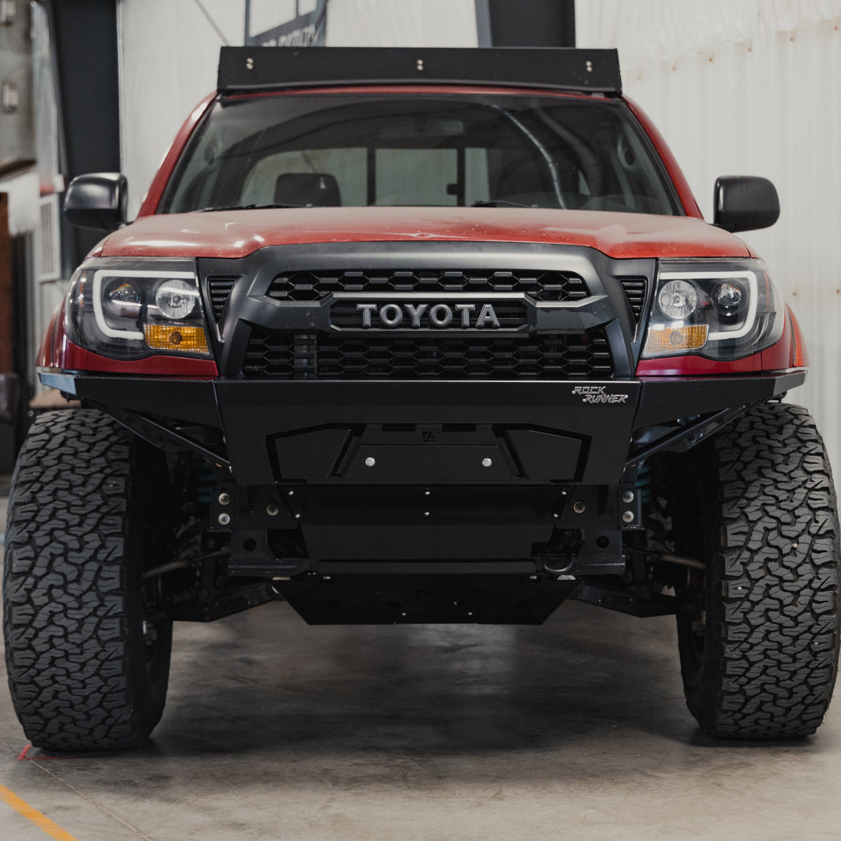 Tacoma Rock Runner Front Bumper / 2nd Gen / 2012-2015 | Plate Sides | No Bull Bar | Raw - Unfinished