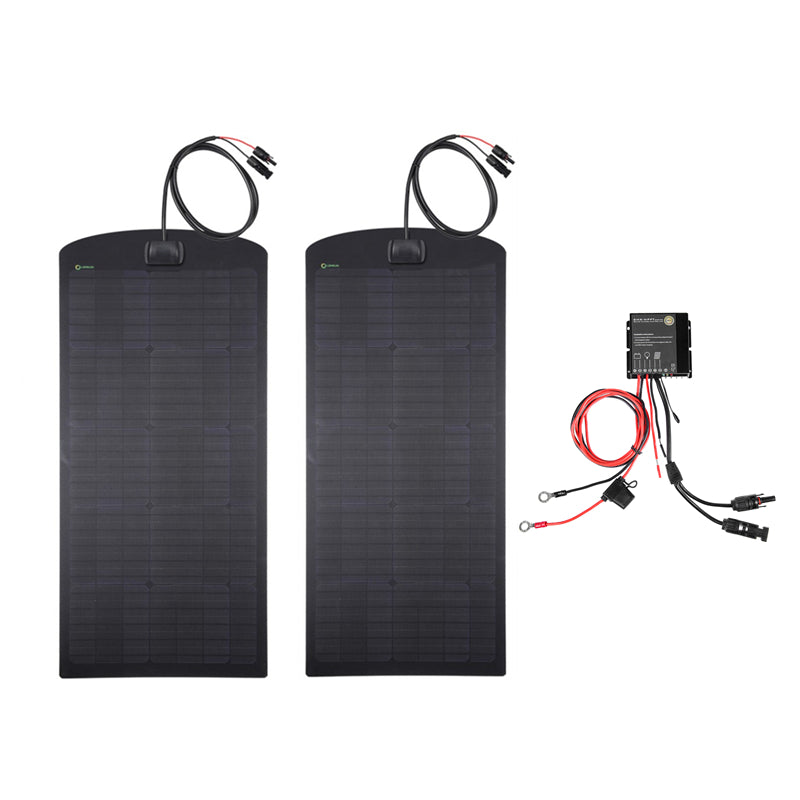 Chevrolet Silverado 1500 (2014-2015) Lensun 110W Hood Flexible Solar Panel