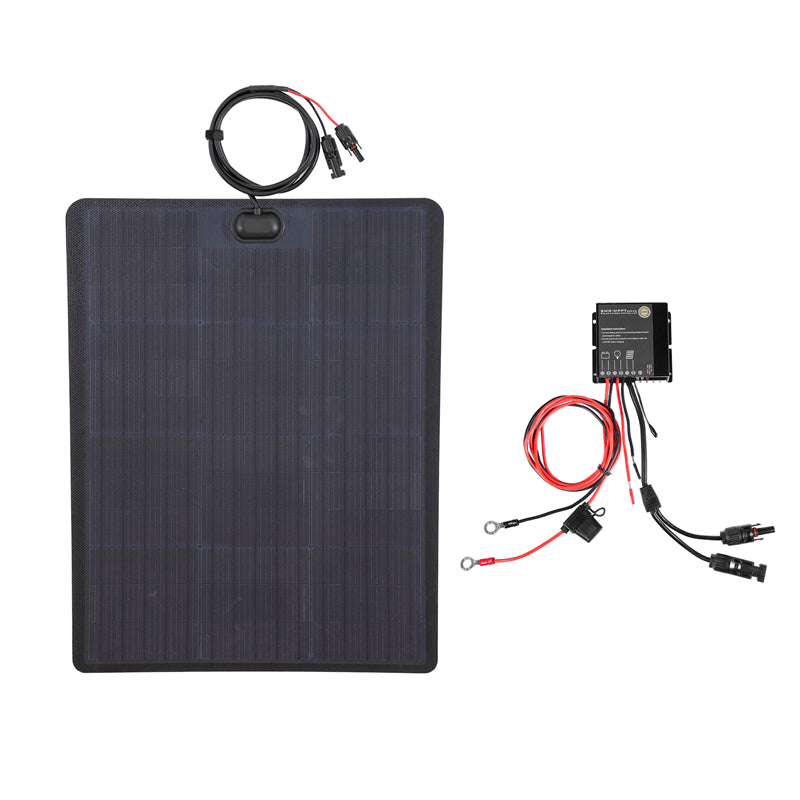 Chevrolet Silverado 1500 Z71 Trail Boss (2019-2022) Lensun 60W Hood Flexible Solar Panel