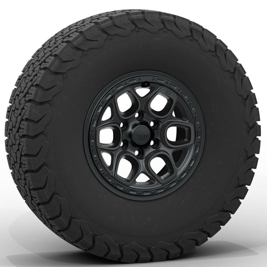 AEV Crestone DualSport Wheel for 2023+ Colorado/Canyon and 2019+ Silverado/Sierra 1500 - Satin Black