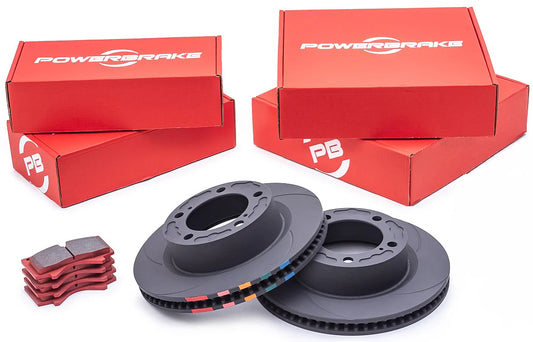 Powerbrake D-Line Rotor & Pad Kit for Toyota LandCruiser