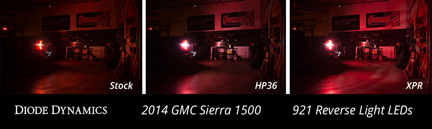 Backup LEDs for 2014-2021 GMC Sierra 1500 (pair), HP5 (92 lumens)