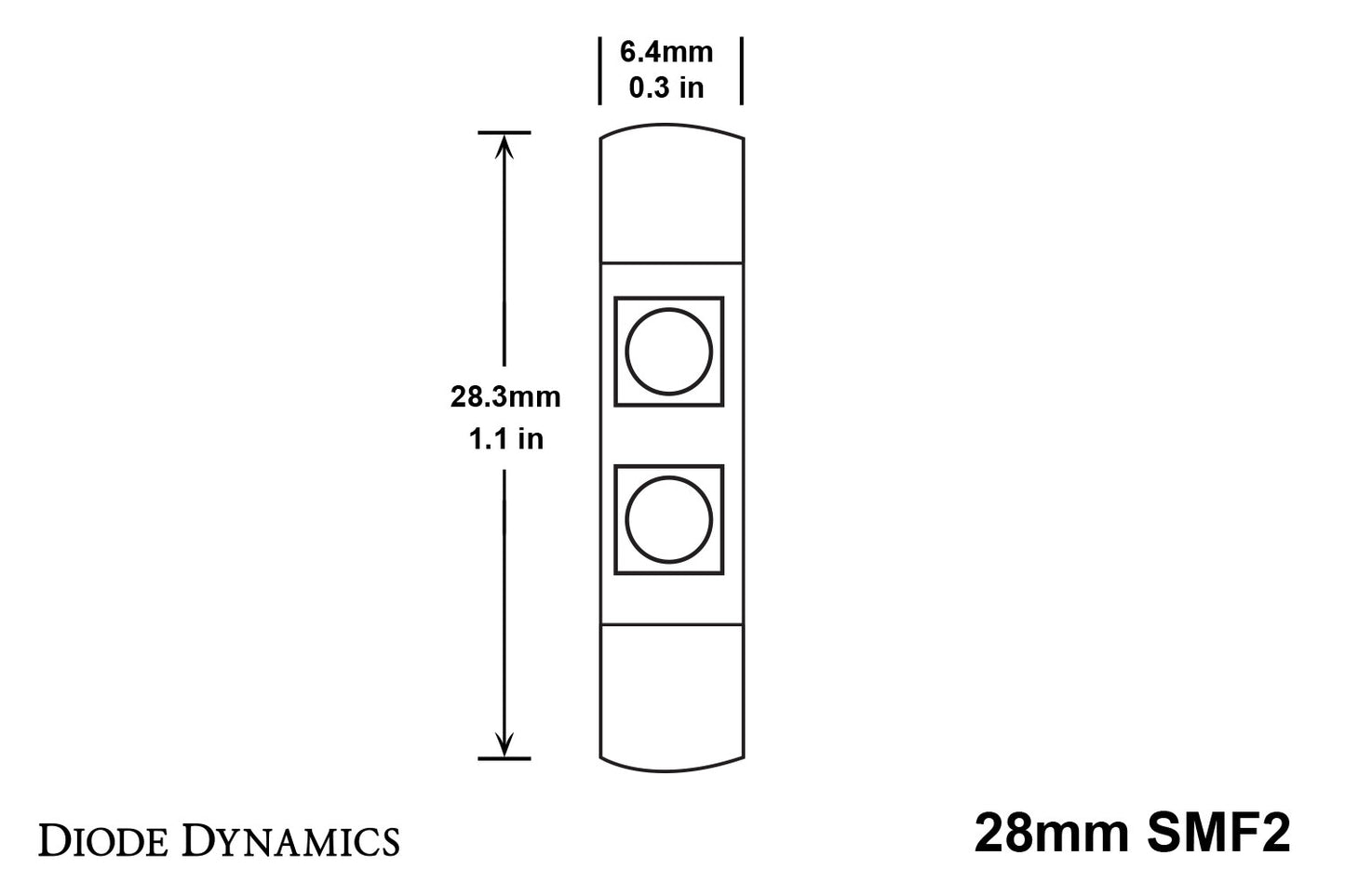 28mm SMF2 LED Bulb Green Single Diode Dynamics