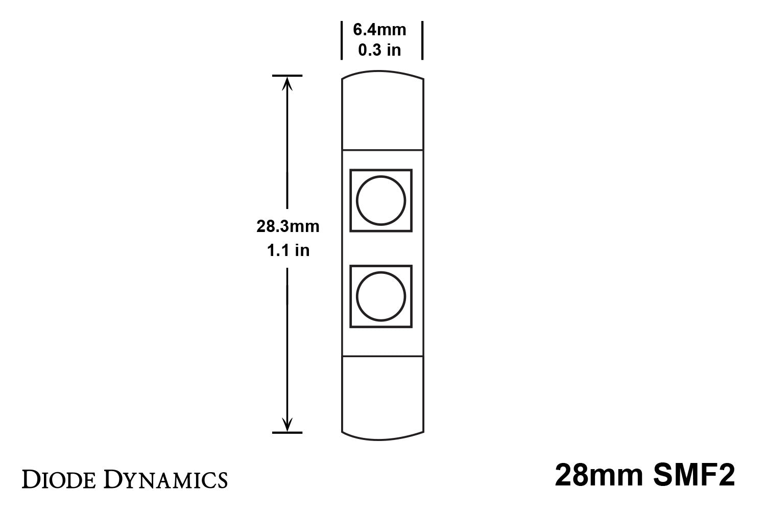 28mm SMF2 LED Bulb Green Single Diode Dynamics