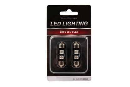 36mm SMF2 LED Bulb Blue Pair Diode Dynamics