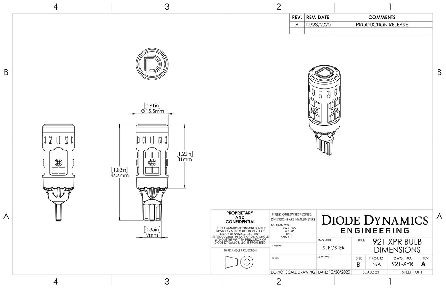 Grand Cherokee Backup Kit - Stage 2 (921 XPR/7443 XPR) Diode Dynamics