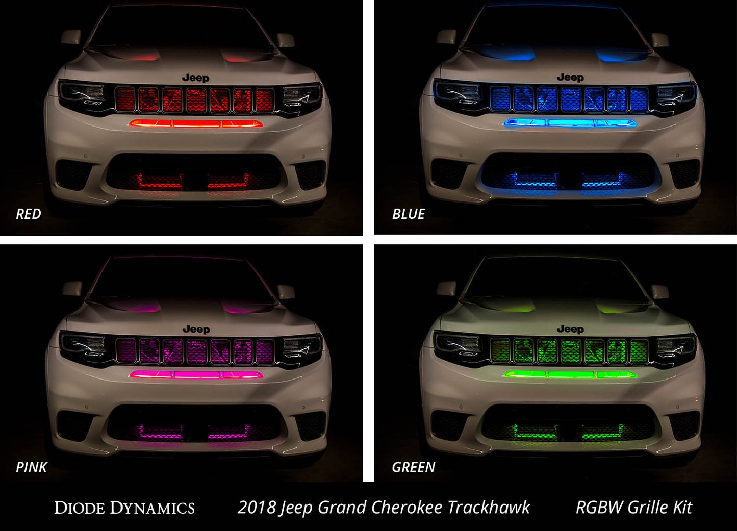 RGBW Grille Strip Kit 4pc Multicolor Diode Dynamics
