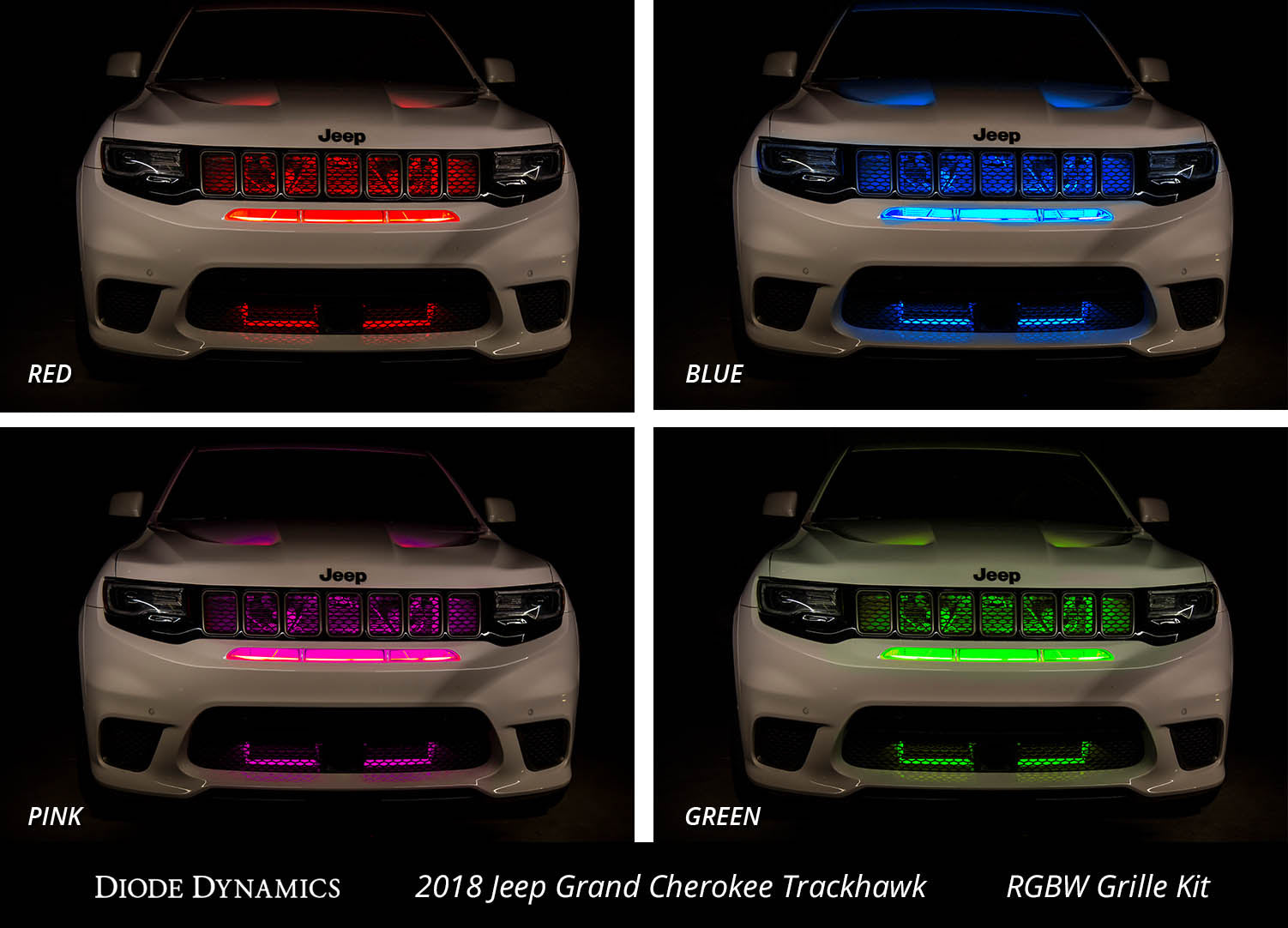 RGBW Grille Strip Kit 4pc Multicolor Diode Dynamics
