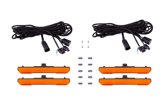 LED Sequential Sidemarkers for 20-21 Sierra 2500/3500 HD Amber Set Diode Dynamics