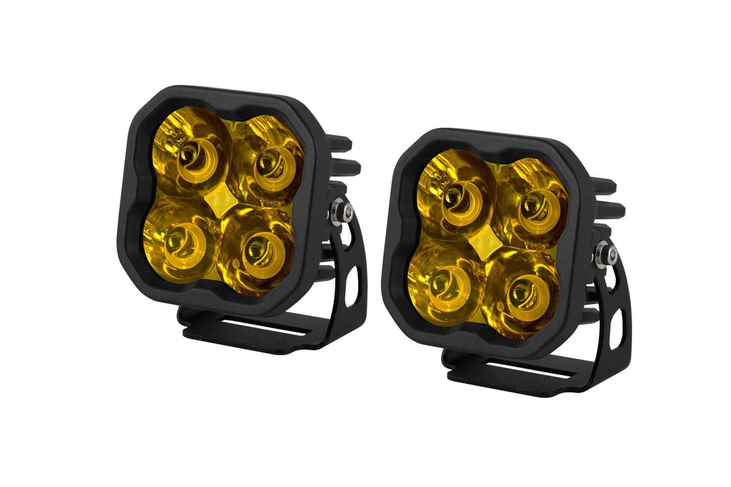 SS3 LED Pod Sport Yellow Spot Standard Pair Diode Dynamics
