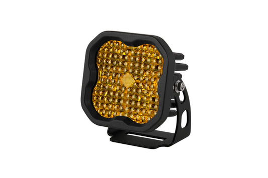 SS3 LED Pod Pro Yellow Flood Standard Single Diode Dynamics