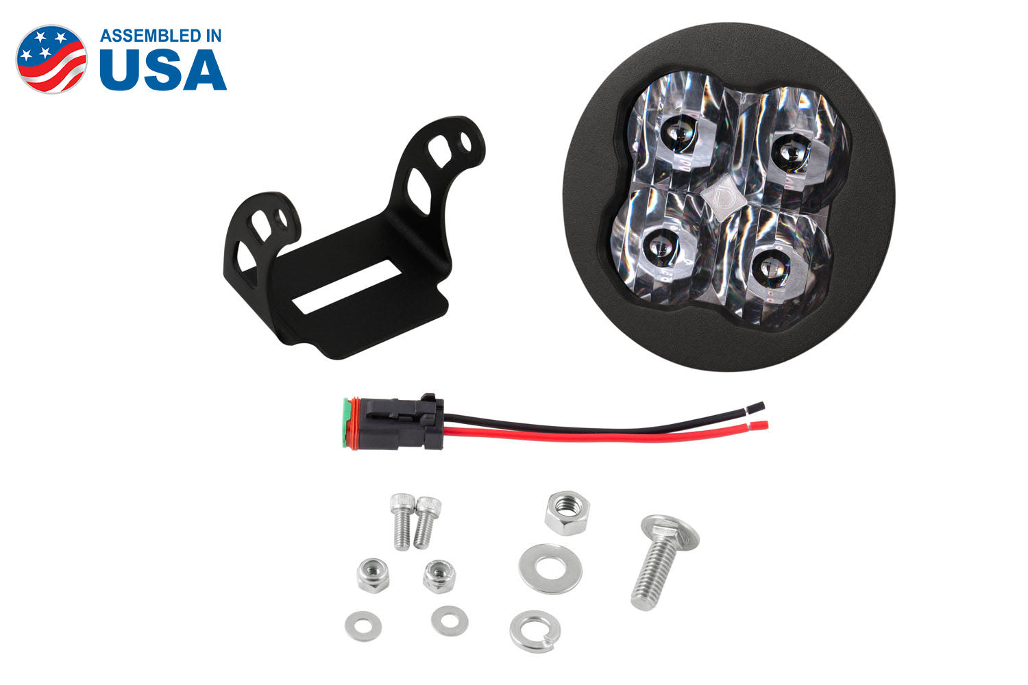 SS3 LED Pod Sport White SAE Fog  Round Single Diode Dynamics