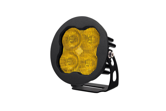 SS3 LED Pod Sport Yellow SAE Fog Round Single Diode Dynamics