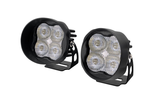 SS3 LED Pod Sport White SAE Fog Angled Pair Diode Dynamics