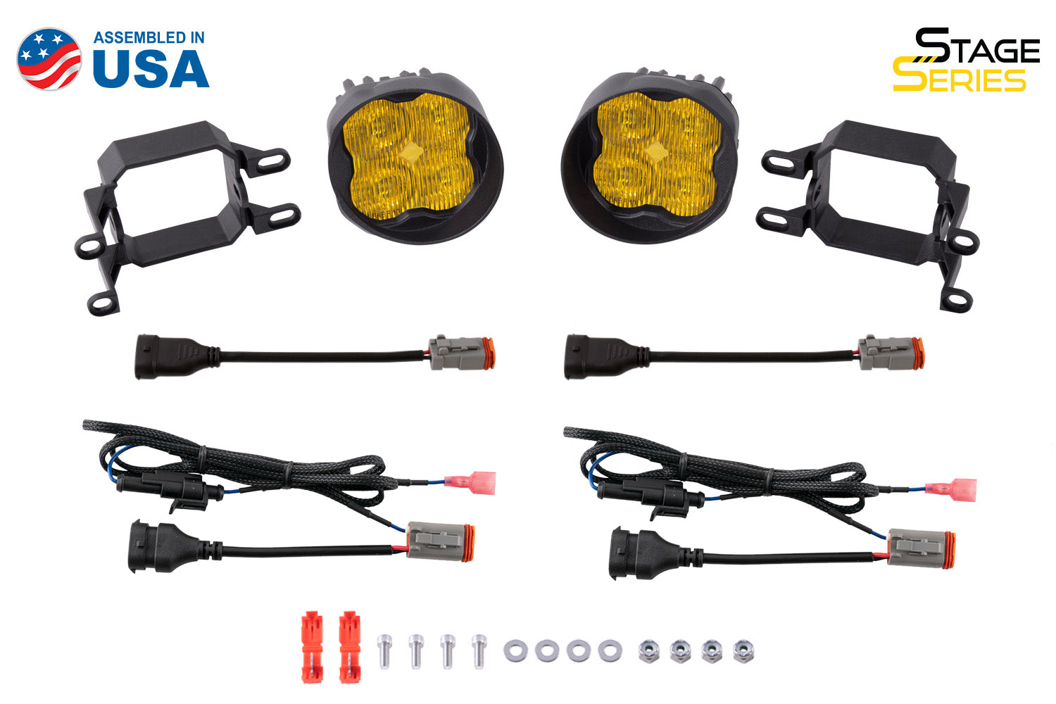 SS3 LED Fog Light Kit for 2006-2012 Toyota RAV4 Yellow SAE Fog Sport Diode Dynamics