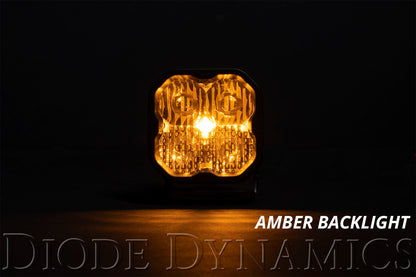 SS3 LED Pod Pro Yellow SAE Fog Flush Pair Diode Dynamics