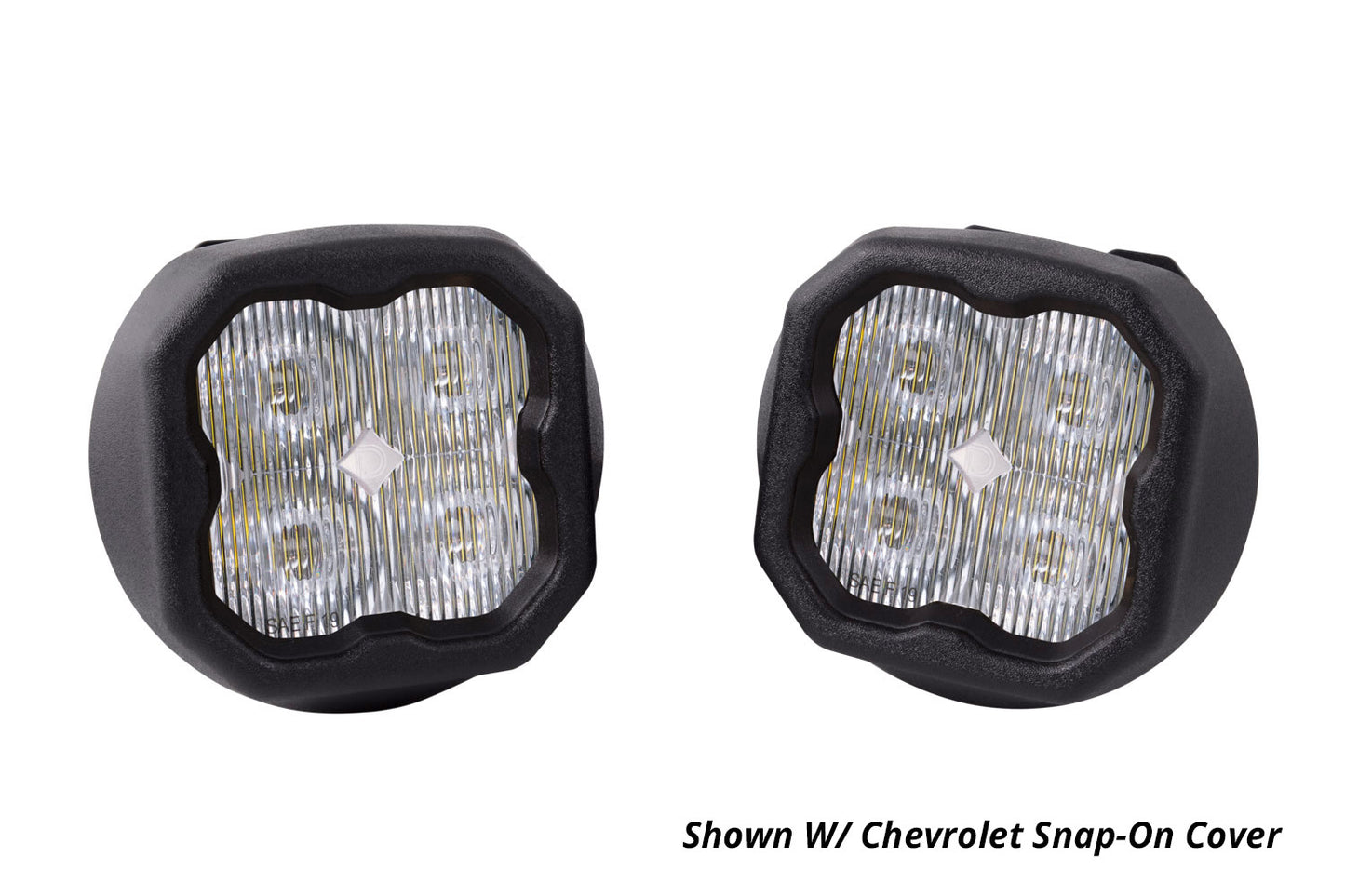 SS3 LED Fog Light Kit for 2015-2021 Chevrolet Colorado, Yellow SAE Fog Pro