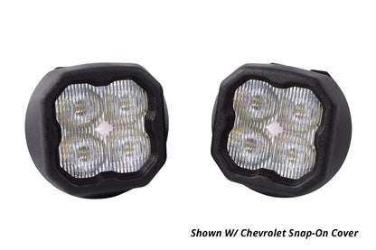 SS3 LED Fog Light Kit for 2015-2021 Chevrolet Colorado, Yellow SAE Fog Pro