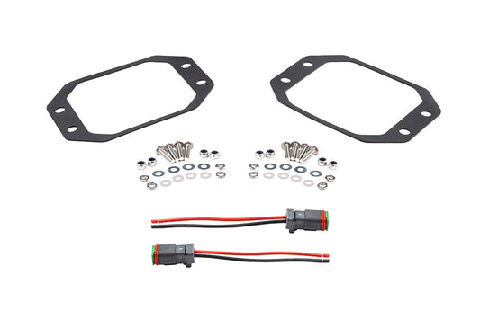 SS3 LED Pod Flush Mounting Kit Pair Diode Dynamics