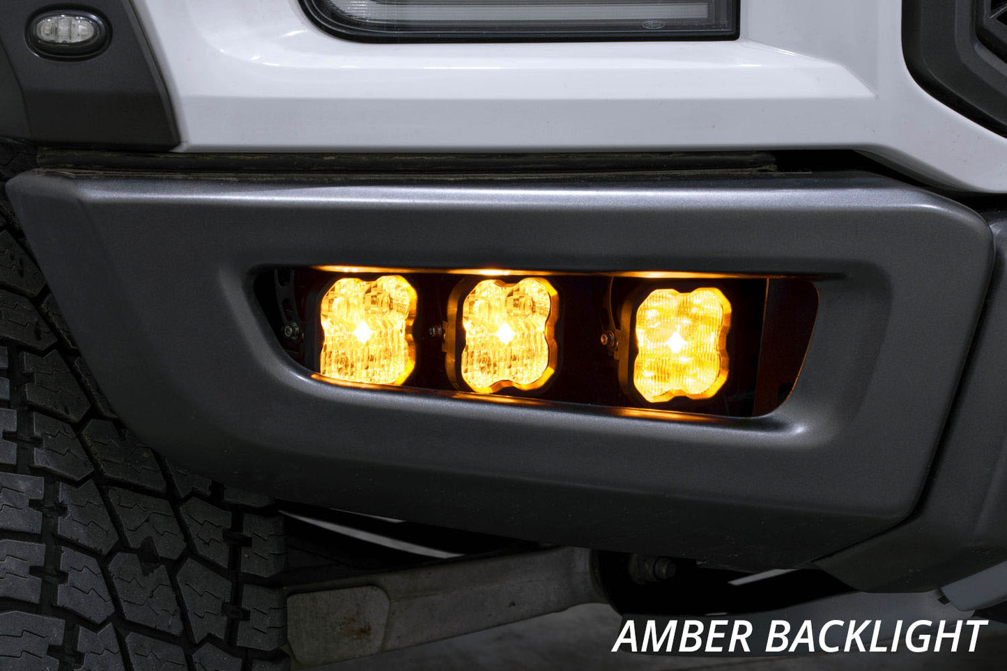 SS3 LED Fog Light Kit for 2017-2020 Ford Raptor Yellow Sport Diode Dynamics
