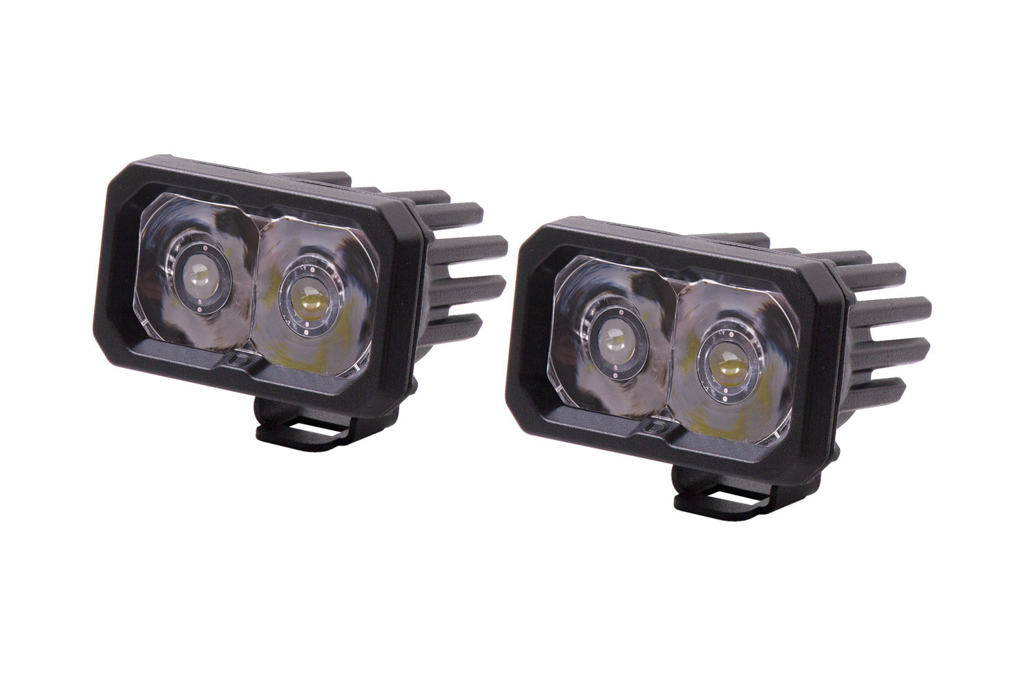 Stage Series 2 Inch LED Pod, Sport White Spot Standard BBL Pair