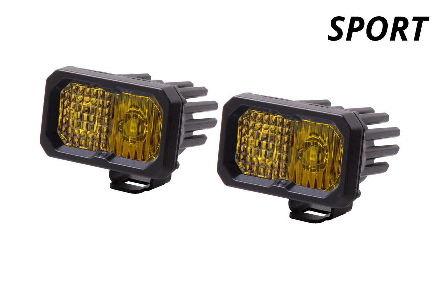 Stage Series 2 Inch LED Pod, Sport Yellow Spot Standard ABL Pair