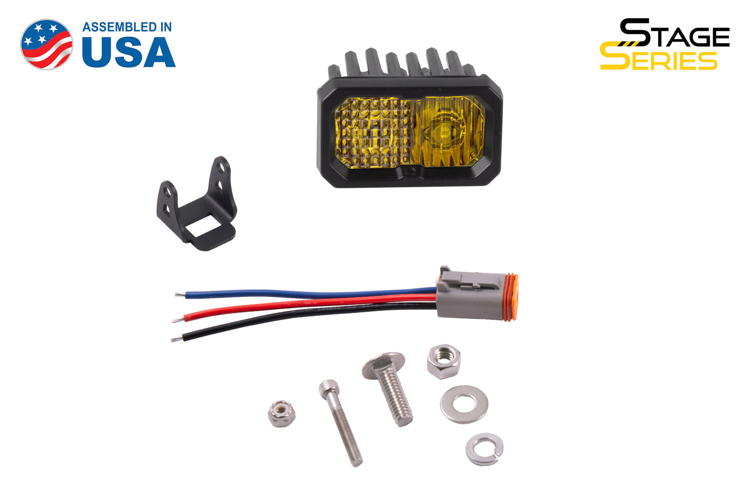 Stage Series 2 Inch LED Pod, Pro Yellow Driving Standard ABL Each