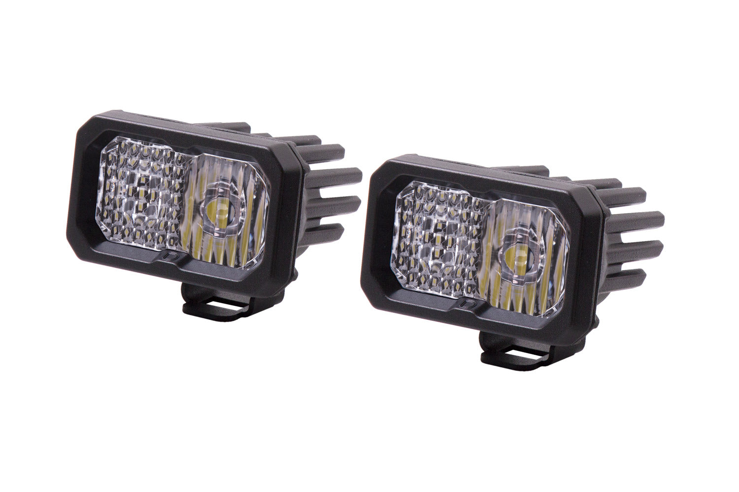 Stage Series 2 Inch LED Pod, Pro White Combo Standard BBL Pair