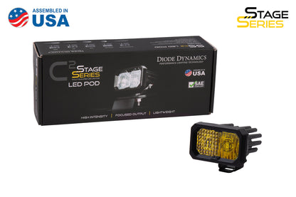 Stage Series 2 Inch LED Pod, Pro Yellow Combo Standard ABL Each
