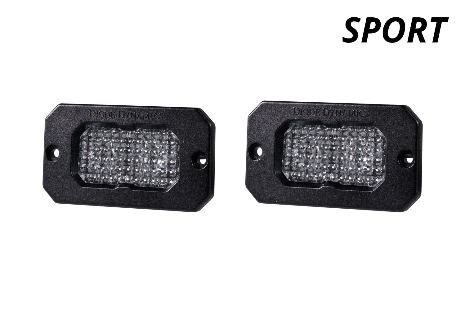 Stage Series 2 Inch LED Pod, Sport White Fog Flush ABL Pair