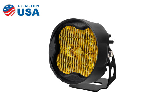 SS3 LED Pod Max Yellow SAE Fog Angled RH Single Diode Dynamics