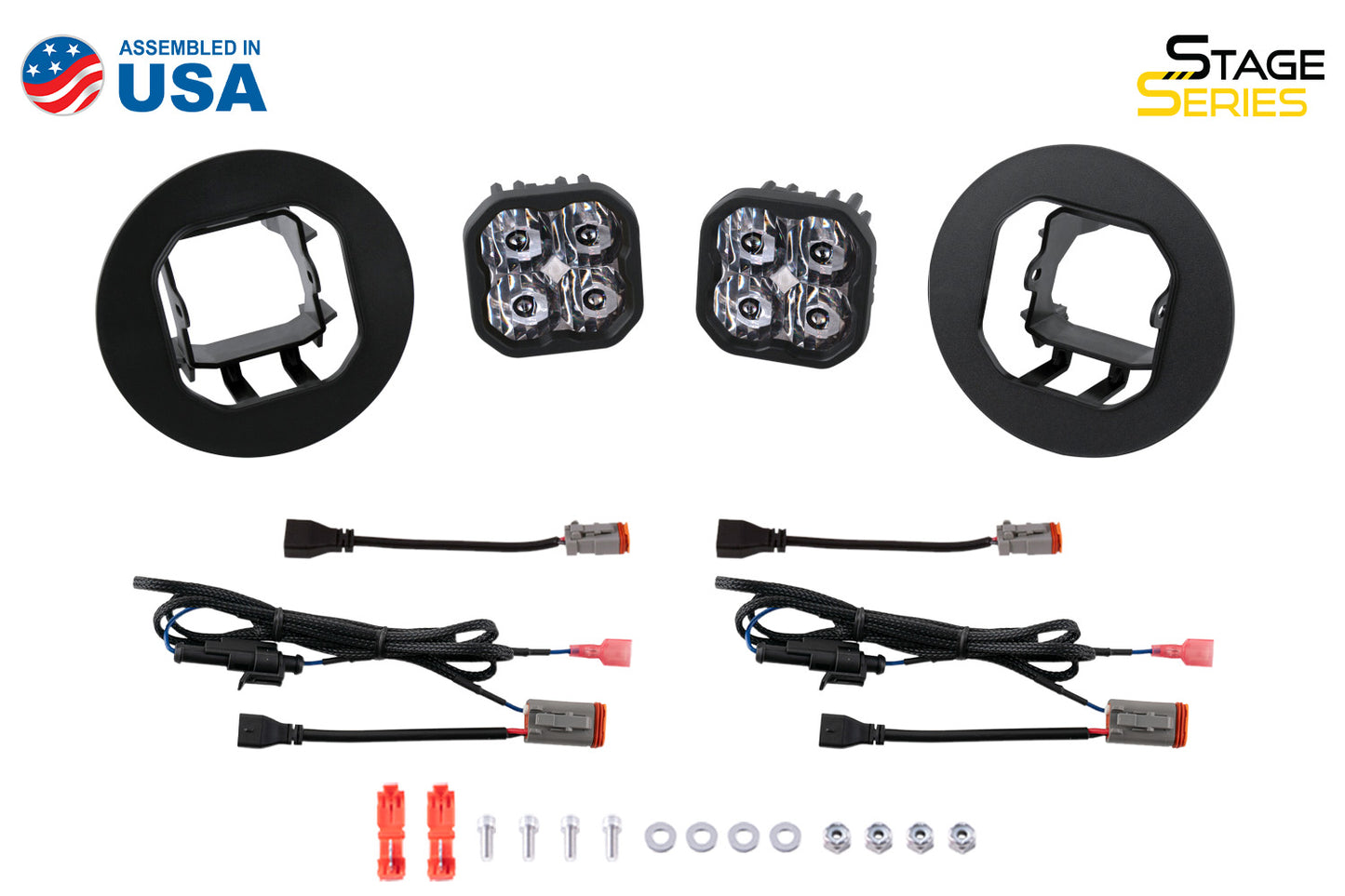 SS3 Type GM5 LED Fog Light Kit Pro White SAE Fog Diode Dynamics