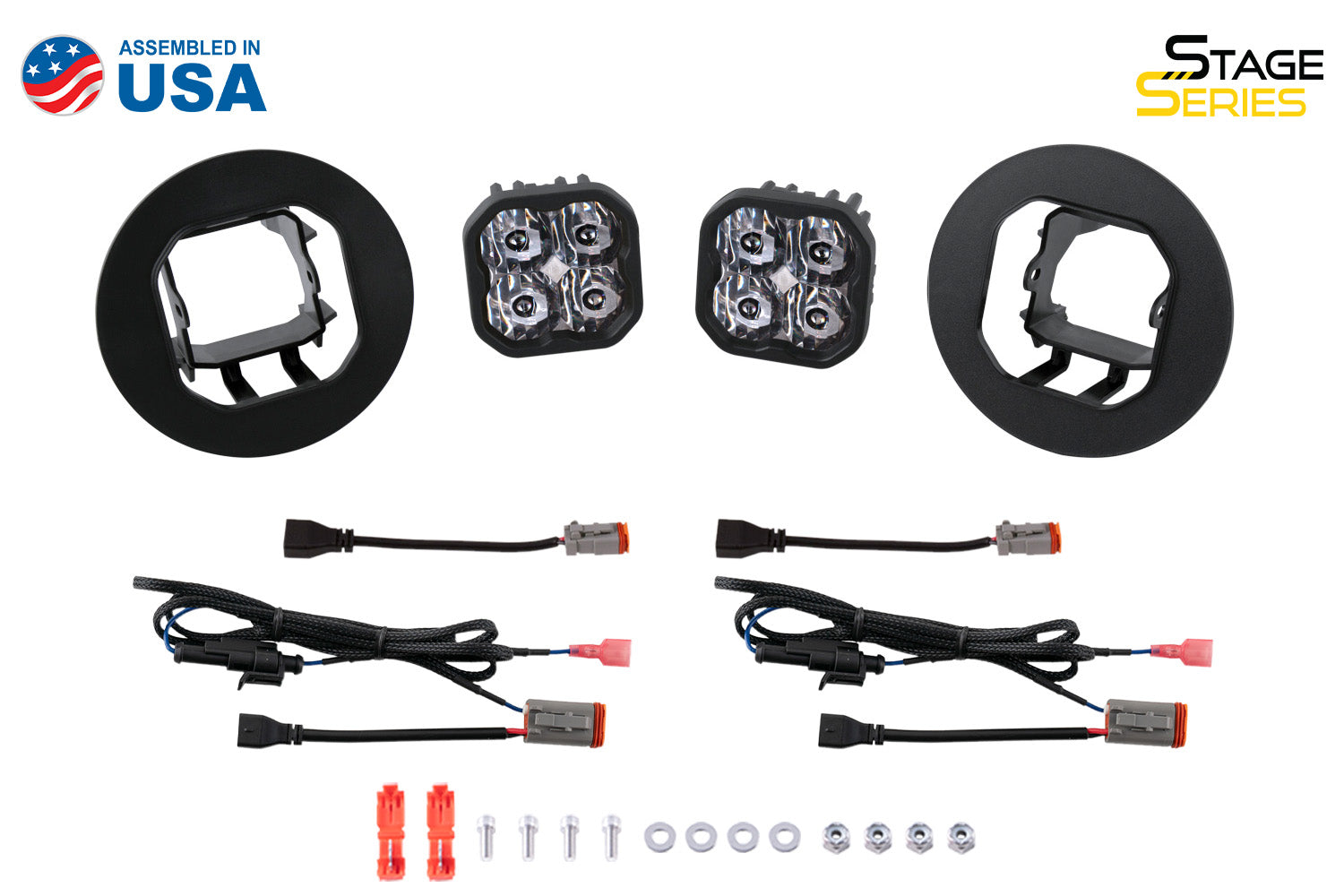 SS3 Type GM5 LED Fog Light Kit Pro White SAE Fog Diode Dynamics