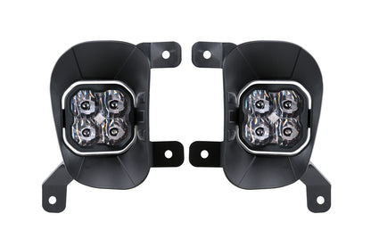 SS3 Ram Vertical LED Fog Light Kit Pro White SAE Fog Diode Dynamics