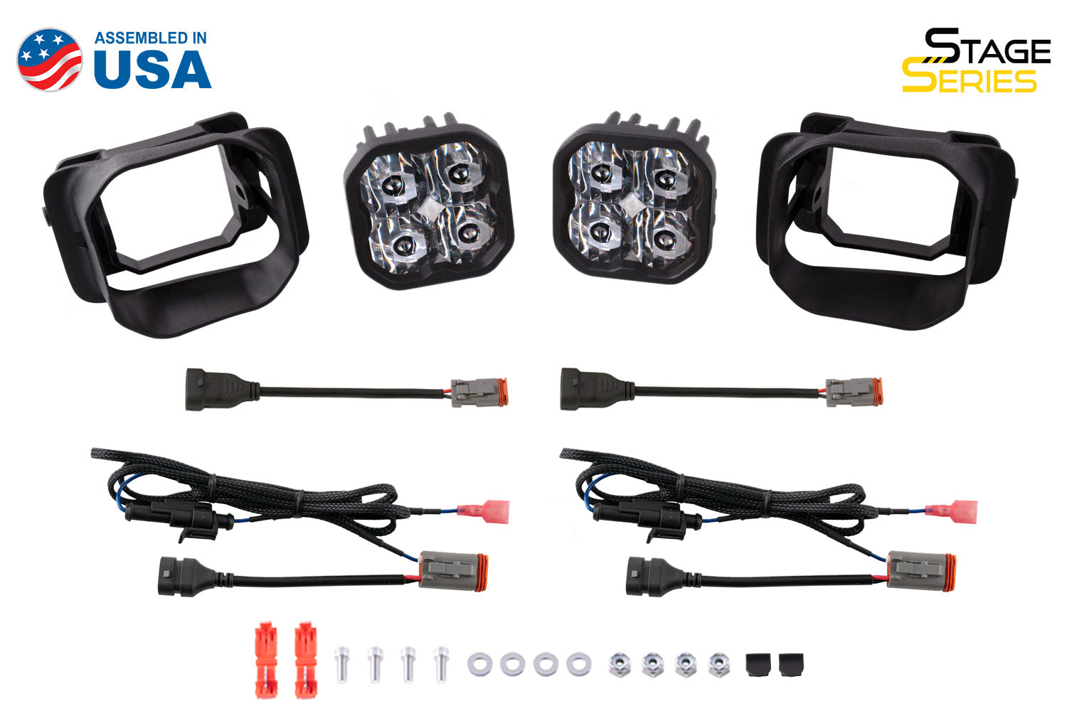SS3 LED Pod Max Type F2 Kit Yellow SAE Fog Diode Dynamics