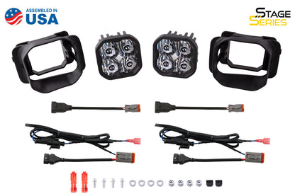 SS3 LED Pod Max Type F2 Kit Yellow SAE Fog Diode Dynamics