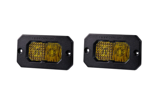 Stage Series 2in LED Pod Sport Yellow Combo Flush ABL Pair Diode Dynamics