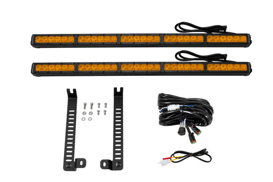 SS30 Dual Stealth Lightbar Kit for 2014-2019 Toyota 4Runner Amber Driving Diode Dynamics
