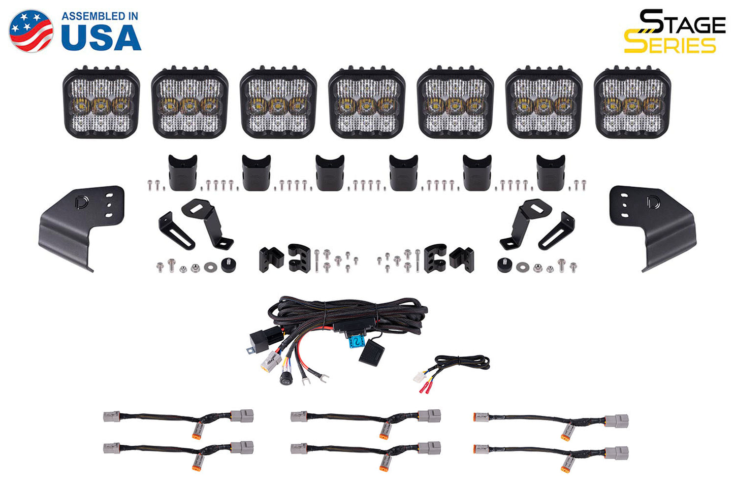 Stage Series Windshield Bracket Kit for 2021-Present Ford Bronco Diode Dynamics