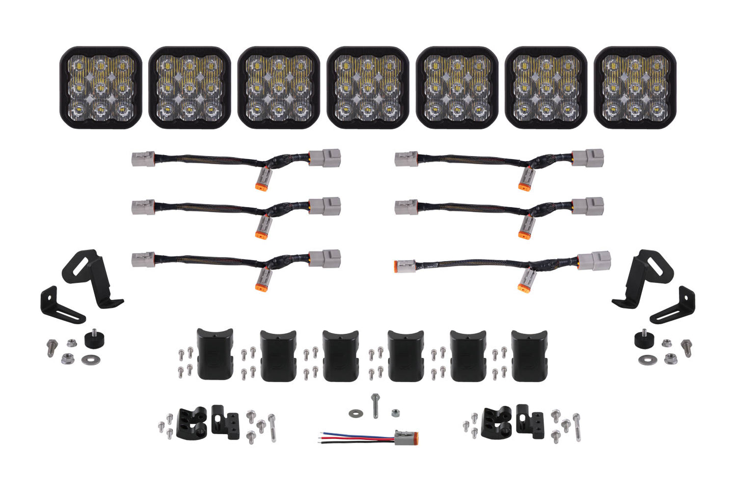 SS5 Pro Universal CrossLink 7-Pod Lightbar White Driving Diode Dynamics