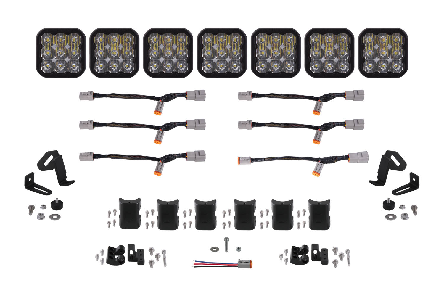 SS5 Pro Universal CrossLink 7-Pod Lightbar White Driving Diode Dynamics