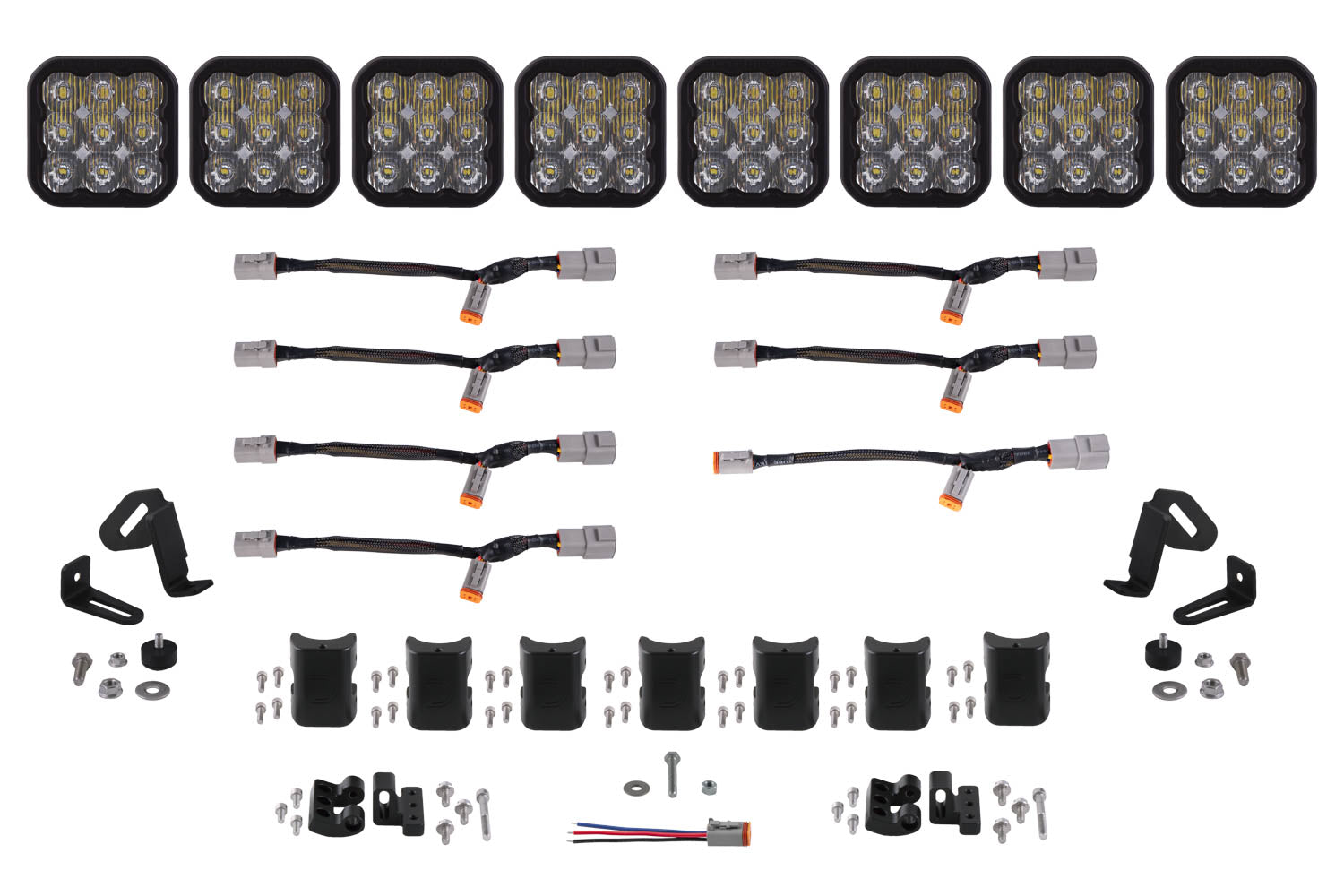 SS5 Pro Universal CrossLink 8-Pod Lightbar White Driving Diode Dynamics