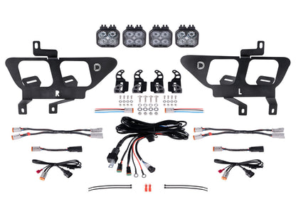 SS3 LED Fog Pocket Kit for 2021-2022 Ford F-150, White Sport Diode Dynamics