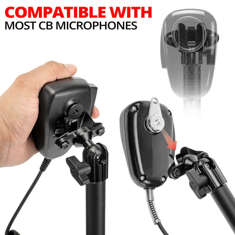 CB Microphone/2-Way Radio Holder | 20mm Ball