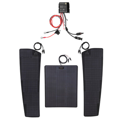 Dodge Ram 1500 4th Gen (2009-2018) Lensun 130W Hood Flexible Solar Panel