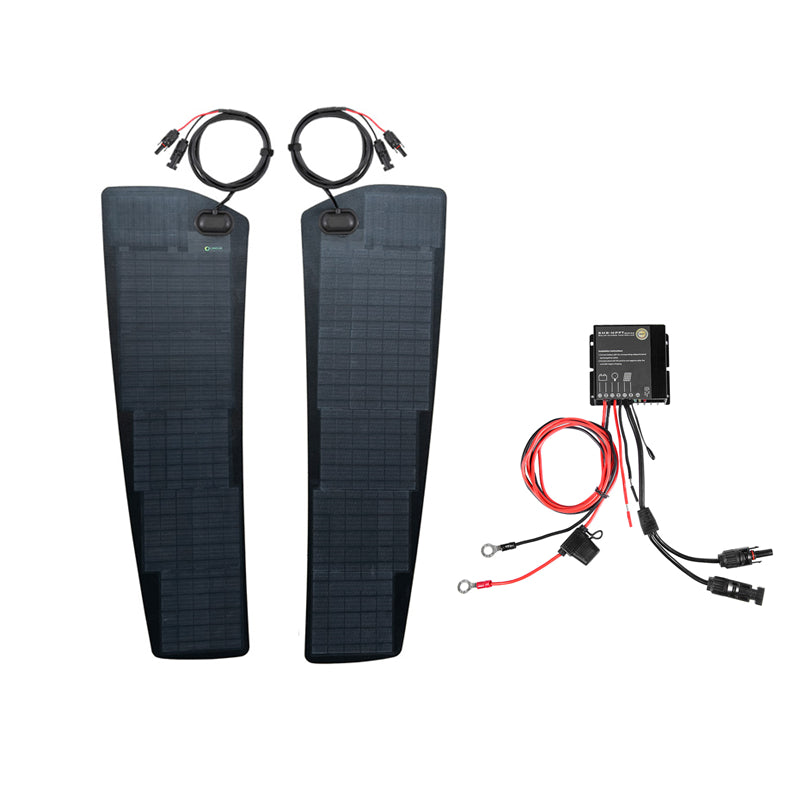 Dodge Ram 1500 4th Gen (2009-2018) Lensun 70W Hood Flexible Solar Panel