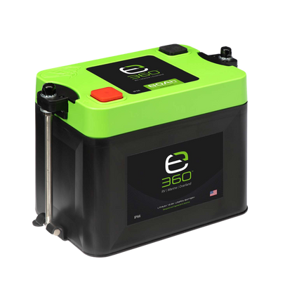 Group 24 LiFePO4 Lithium Battery Single Mounting Kit